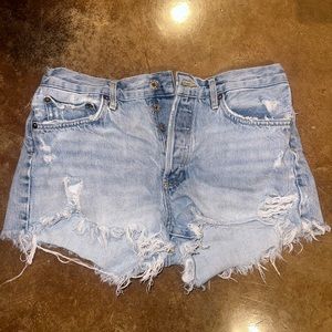 AGOLDE Parker Denim Shorts